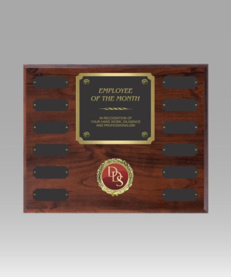 12 Plate Perpetual Plaque - Ampros Awards